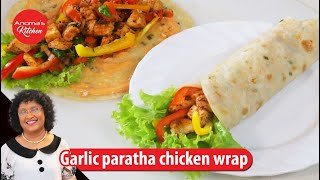 chicken-garlic-paratha-wrap