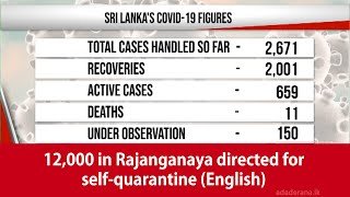 12,000 in Rajanganaya Directed for Self-Quarantine
