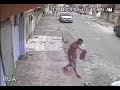Dog pees on a Man 18-10-2017